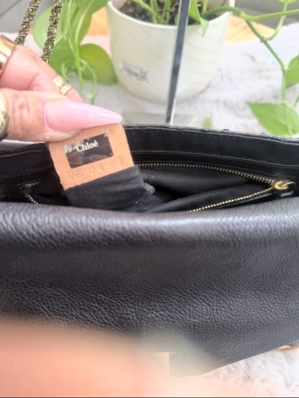 Python leather Chloé Sally shoulder bag - Picture 5 of 9